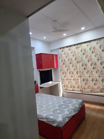 Bedroom in 3 BHK Apartment at Deep Indraprasth 10 The Palm Court, Bodakdev – for Rent