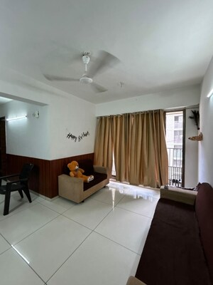 Living Room in 3 BHK Apartment at Basil Skyline, Tragad – for Rent