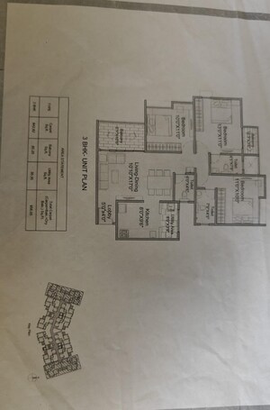 Master Plan in 3 BHK Apartment at Kohinoor Courtyard One, Wakad – for Sale