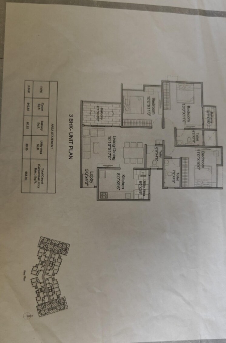 Master Plan, kohinoor-courtyard-one 3 Bedroom 958 Sq.Ft. Apartment In Wakad Pune 9581542