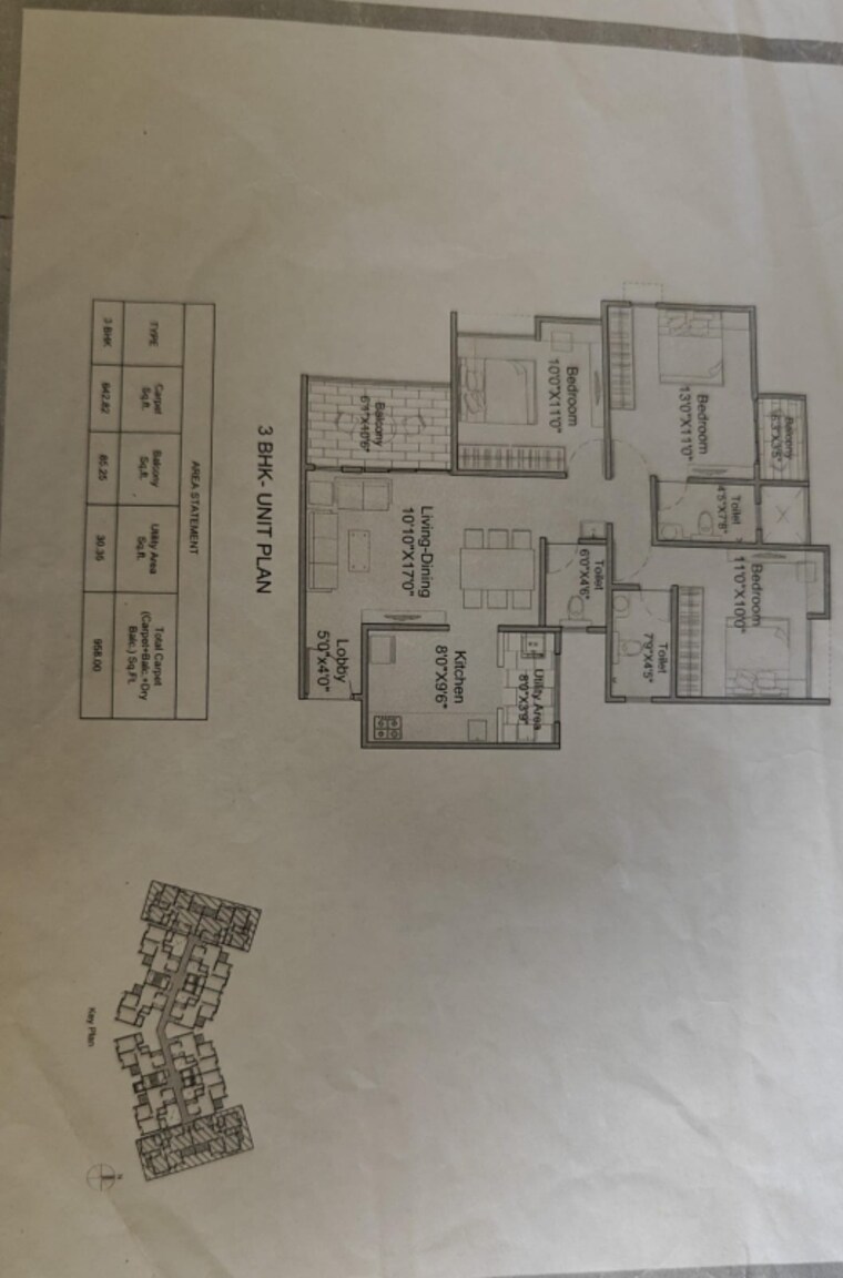 Master Plan, kohinoor-courtyard-one 3 Bedroom 958 Sq.Ft. Apartment In Wakad Pune 9581542