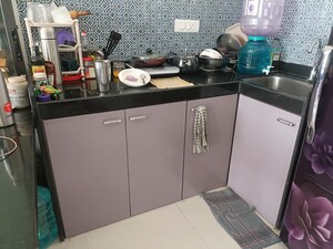 Kitchen in 1 BHK Apartment at Lodha Crown Quality Homes, Majiwada – for Rent