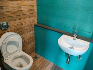 Bathroom in 1 BHK Apartment at Lodha Crown Quality Homes, Majiwada – for Rent