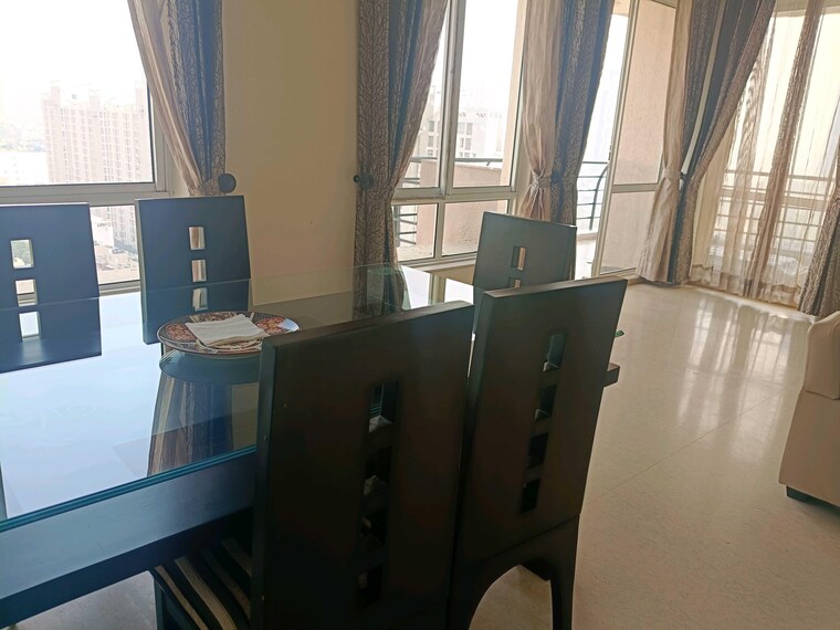 Dining area, unitech-harmony 3.5 Bedroom 2700 Sq.Ft. Apartment In Sector 50 Gurgaon 9581634