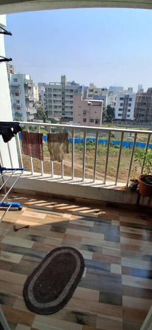 Balcony in 2 BHK Apartment at Ganesh Galaxy Residency, Ravet – for Rent