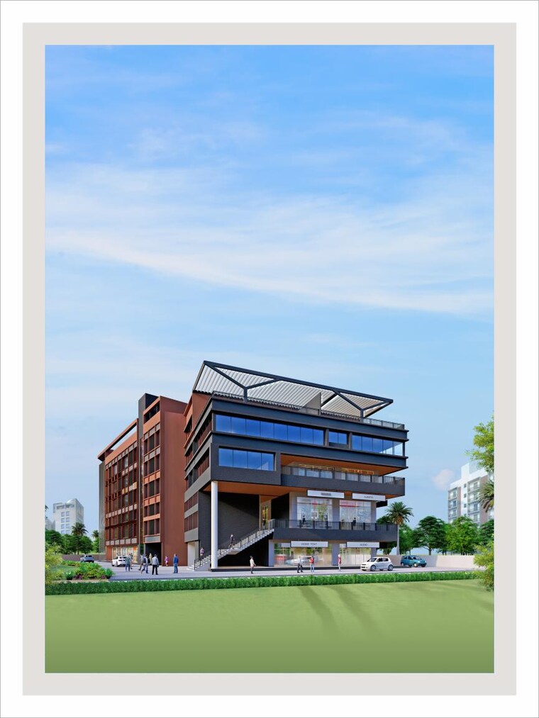 Exterior View, gajraj-empire-business-hub Commercial Shop 365 Sq.Ft. In Chakan Pune 9581708