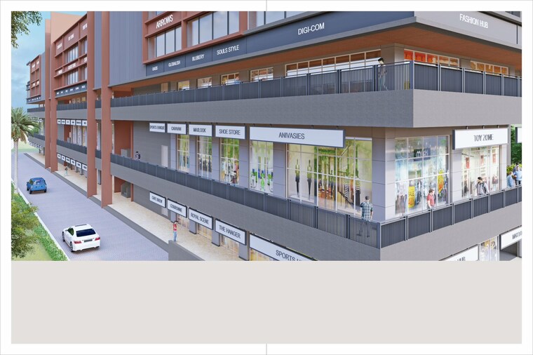 Exterior View, gajraj-empire-business-hub Commercial Shop 365 Sq.Ft. In Chakan Pune 9581708