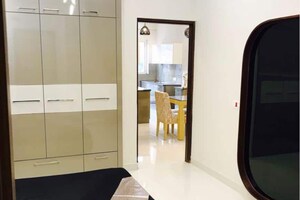 Bathroom in 3 BHK Apartment at International Airport Road – for Rent