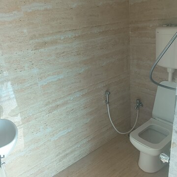 Bathroom in 1 BHK Apartment at Shellproof Gladiolus Tower, Vasai East – for Rent