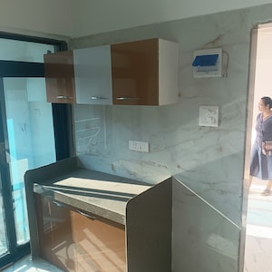 Kitchen in 1 BHK Apartment at Shellproof Gladiolus Tower, Vasai East – for Rent