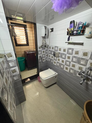 Bathroom in 2 BHK Apartment at Shree Shashwat CHS, Mira Road – for Rent