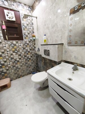 Bathroom in 3 BHK Builder Floor at NK Savitry Enclave, Vip Road – for Rent