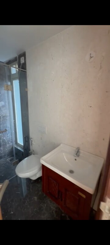 Bathroom in 3 BHK Apartment at Goregaon West View CHS, Goregaon West – for Rent