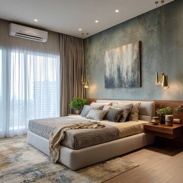 Bedroom in 1 BHK Apartment at Mantri Serene, Goregaon East – for Rent