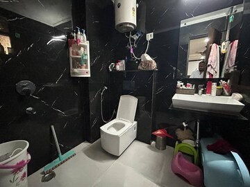 Bathroom in 3 BHK Builder Floor at Freedom Fighters Enclave – for Rent