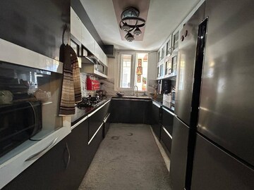 Kitchen in 3 BHK Builder Floor at Freedom Fighters Enclave – for Rent