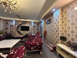 Living Room in 3 BHK Builder Floor at Freedom Fighters Enclave – for Rent