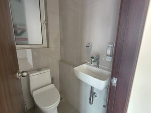 Bathroom in 1 BHK Apartment at Thane West – for Rent