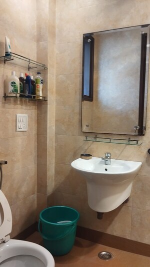 Bathroom in 3 BHK Builder Floor at Chittaranjan Park – for Sale