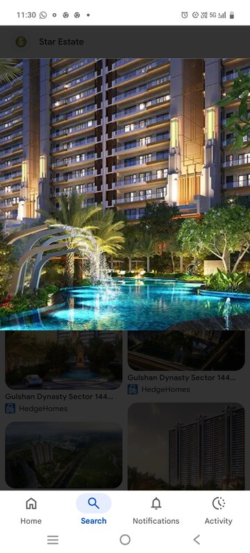 4 BHK Apartment – Exterior View View at Gulshan Dynasty, Sector 144 - for Sale