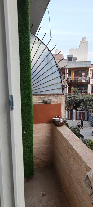 Balcony in 1 BHK Builder Floor at Palam Vihar Residents Association, Palam Vihar – for Rent