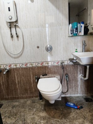Bathroom in 3 BHK Apartment at Sagar Avenue  II, Santacruz East – for Rent
