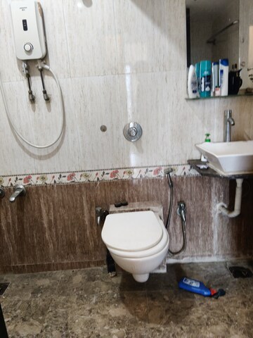 Bathroom in 3 BHK Apartment at Sagar Avenue  II, Santacruz East – for Rent