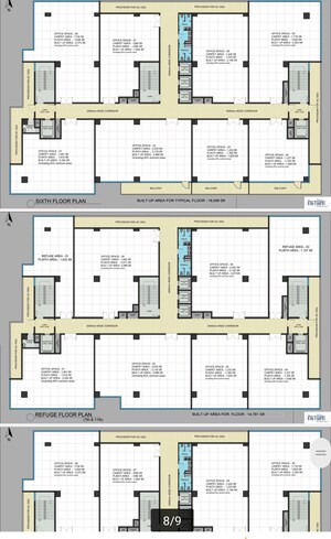 Floor Plan in  Office Space at Kokapet – for Sale