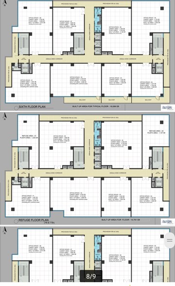 Floor Plan in  Office Space at Kokapet – for Sale