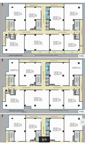 Floor Plan in  Office Space at Kokapet – for Sale