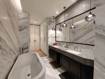 Kitchen in 3 BHK Apartment at Bhartiya Leela Residences, Thanisandra Main Road – for Rent