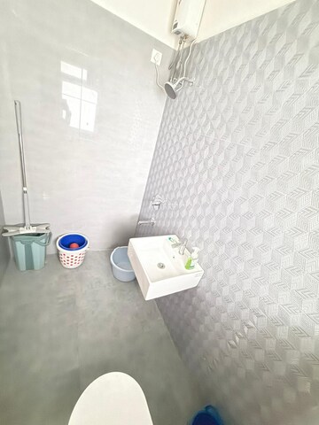 Bathroom in 2 BHK Apartment at Ashar Axis, Majiwada – for Rent
