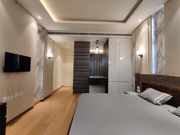 Building Lobby in 1 BHK Apartment at Bhartiya Leela Residences, Thanisandra Main Road – for Rent