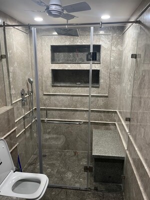 Staircase in 1 RK Independent House at Sector 55 – for Rent