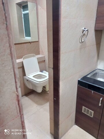 Bathroom in  Office Space at Kesar Solitaire, Sector 19 Sanpada – for Rent
