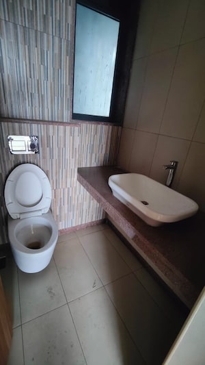 Bathroom in 2 BHK Apartment at Shapoorji Pallonji Vicinia, Powai – for Rent