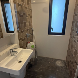 Bathroom in 2 BHK Apartment at Lodha Parkside, Kamala Mill – for Rent