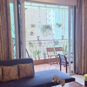 Living Room in 3 BHK Apartment at Mahagun Mirabella, Sector 79 – for Rent