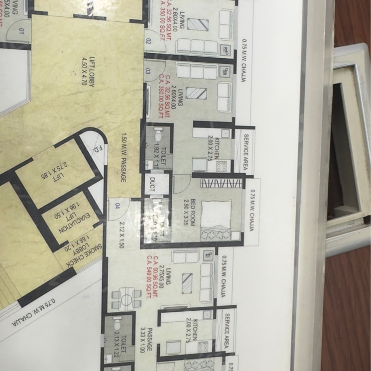 Floor Plan, shraddha-vardaan 2 Bedroom 535 Sq.Ft. Apartment In Tirandaz Mumbai 9583494