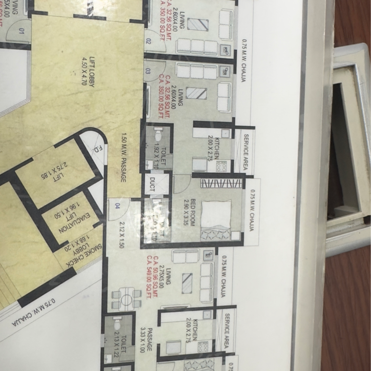 Floor Plan, shraddha-vardaan 2 Bedroom 535 Sq.Ft. Apartment In Tirandaz Mumbai 9583494