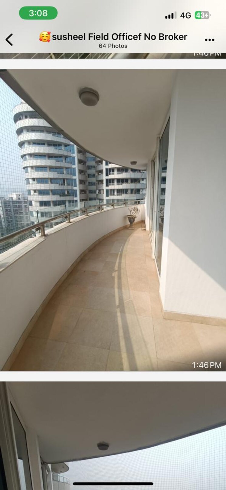 Balcony, omaxe-forest-spa 4 Bedroom 4150 Sq.Ft. Apartment In Sector 93b Noida 9583650