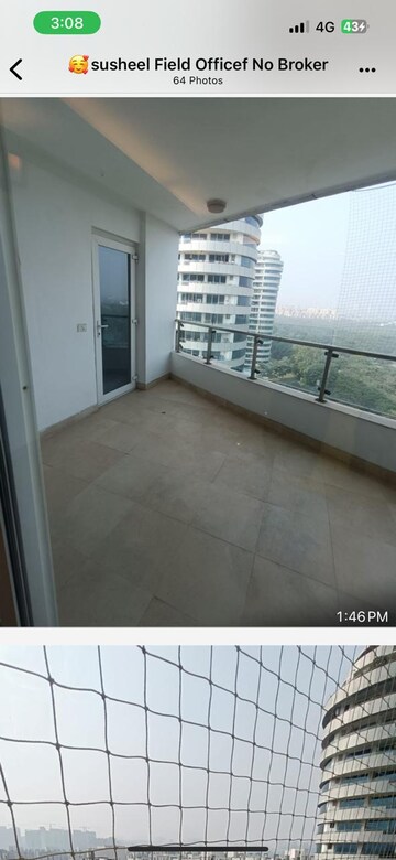 Balcony in 4 BHK Apartment at Omaxe Forest Spa, Sector 93b – for Rent