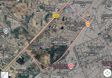 Studio Apartment – Map Location View at Delphine Central Park Estates, Sector 104 - for Sale