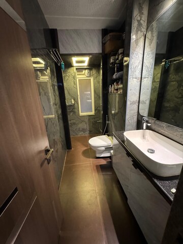 Bathroom in 3 BHK Apartment at Earth Building, Matunga East – for Rent