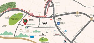 3 BHK Builder Floor – Map Location View at Grace Resilviaa, Sector 78 - for Sale