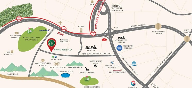 Map Location, grace-resilviaa 3 Bedroom 1950 Sq.Ft. Builder Floor In Sector 78 Gurgaon 9584016