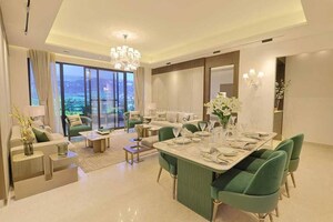 Living Room in 4 BHK Apartment at SARE Petioles, Sector 92 – for Rent