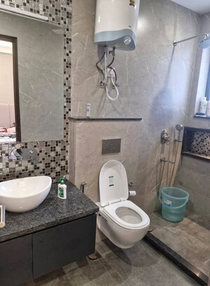 Bathroom in 4 BHK Builder Floor at Saket – for Rent
