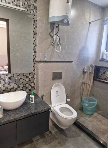 Bathroom in 4 BHK Builder Floor at Saket – for Rent