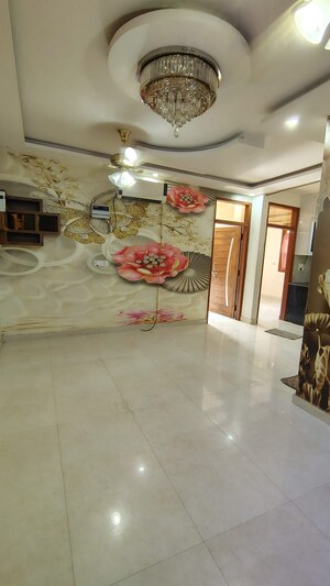 Living Room in 3 BHK Builder Floor at Dwarka Mor – for Rent